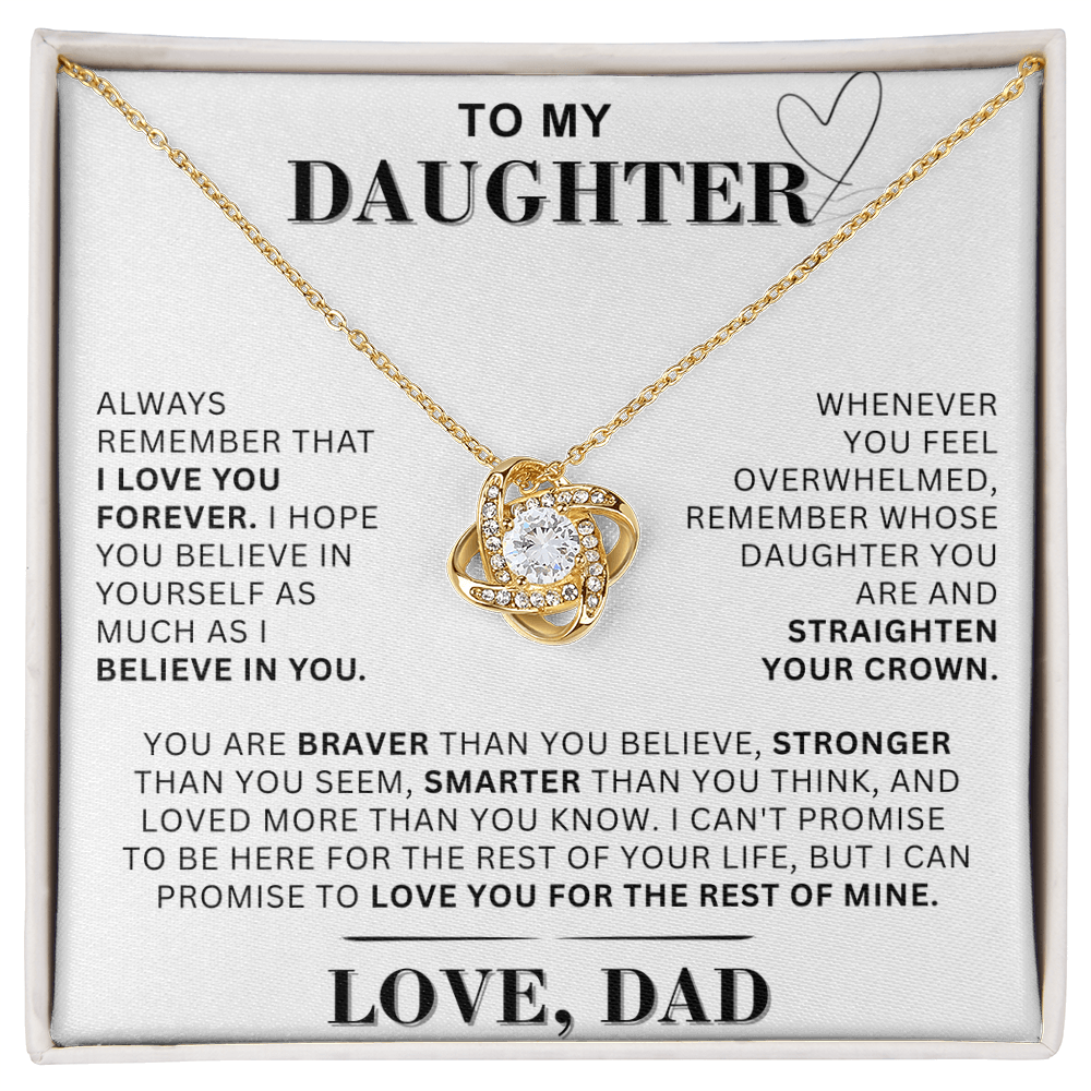 Unique Gift For Daughter | Love Knot Necklace