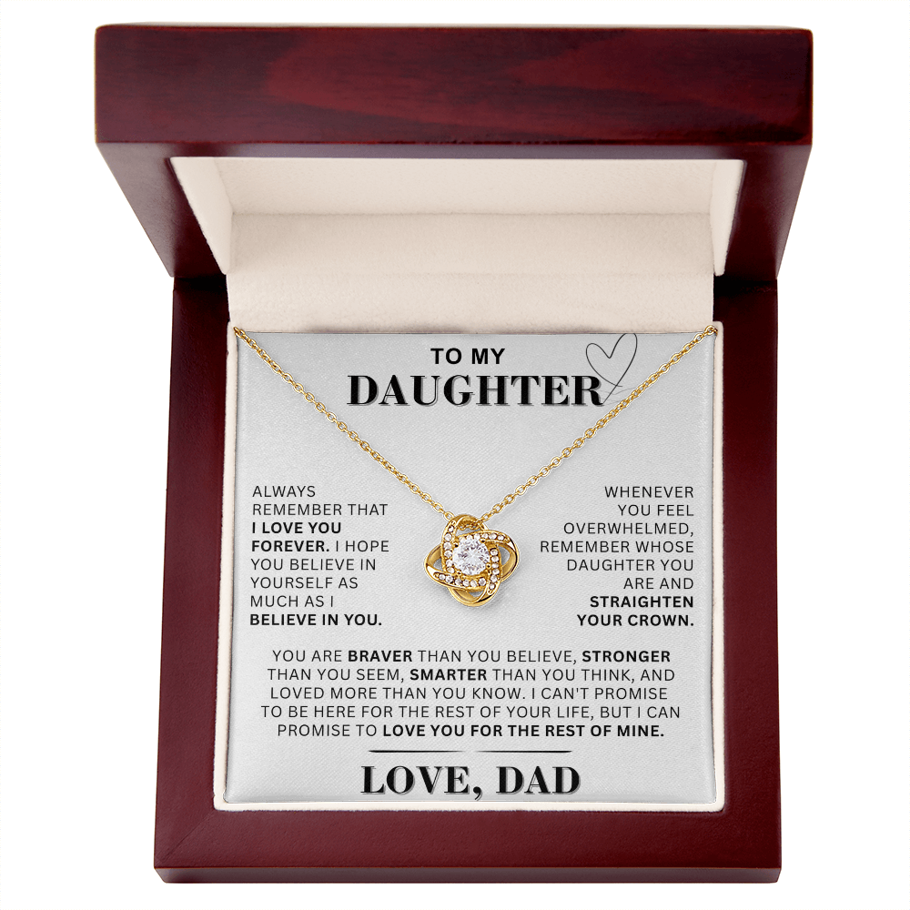 Unique Gift For Daughter | Love Knot Necklace